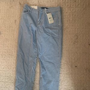 NWT Boden slim straight stripped jeans size 6L